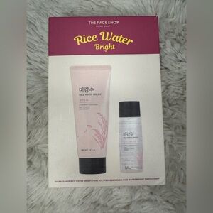 Rice Water Bright Foaming Cleanser Set - Pink